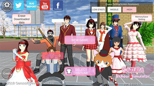 sakura school simulator英文最新版