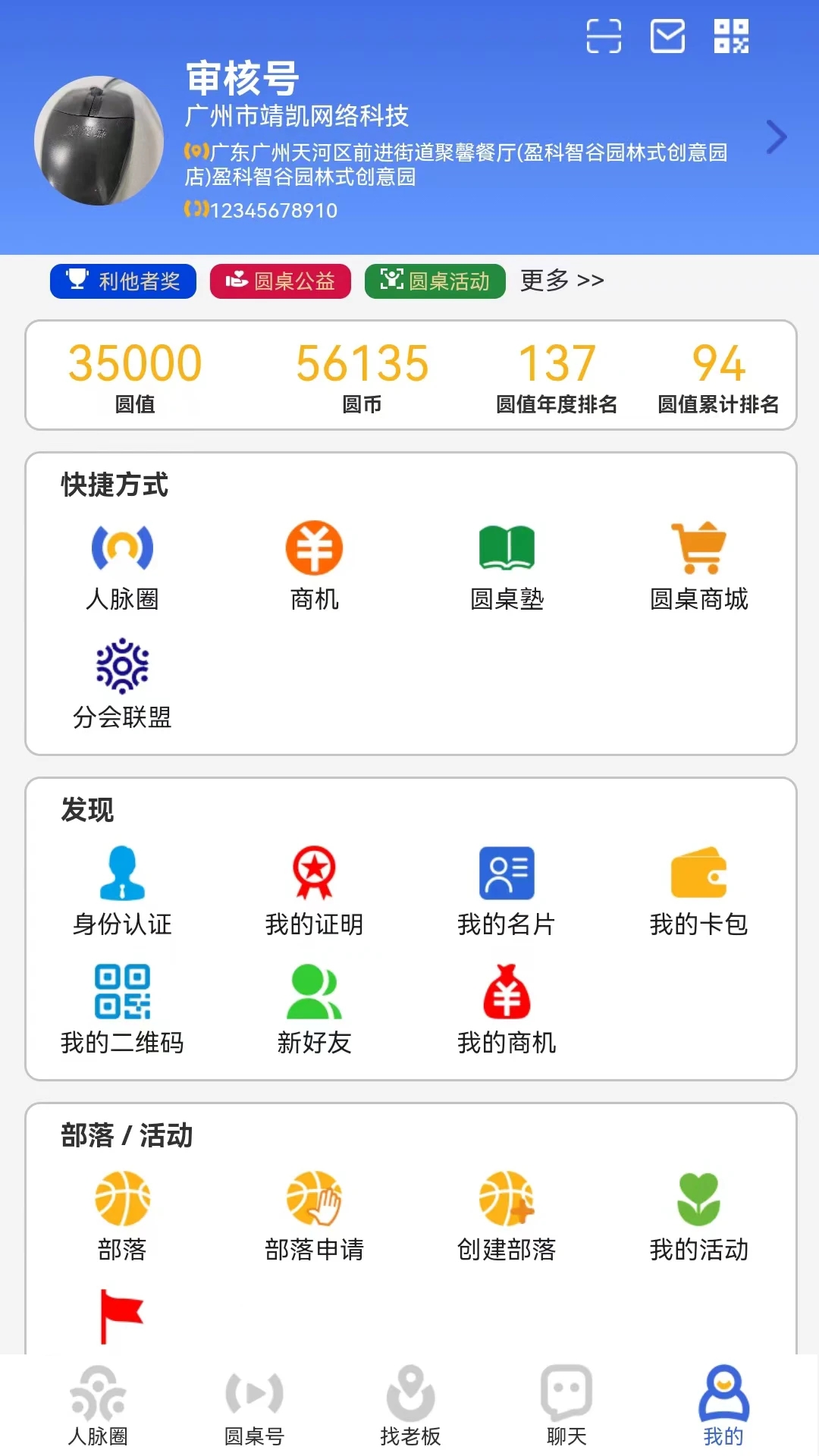 圆桌人脉